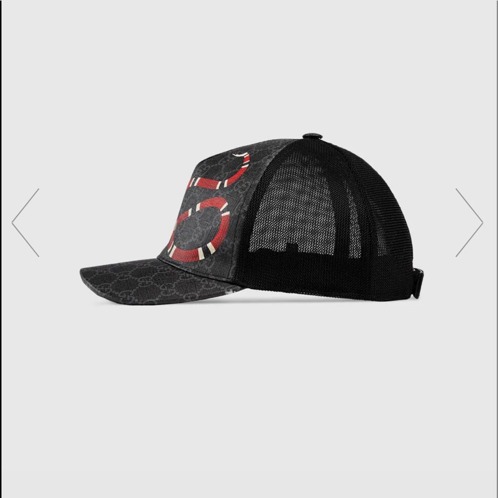 Kingsnake print GG Supreme baseball hat - Picture 2 of 6
